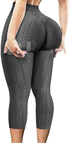 CFR Fitness Leggings Womens Ruched Butt High Waist Back Tie Workout Yoga Tights