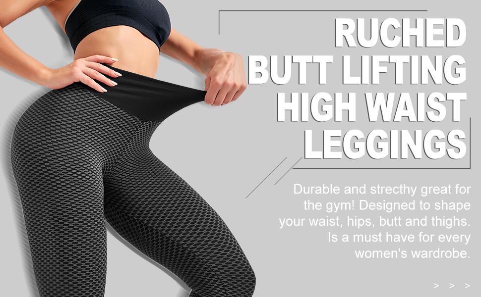 famous tiktok amazon leggings for women butt lifting yoga pants high waist tummy control 