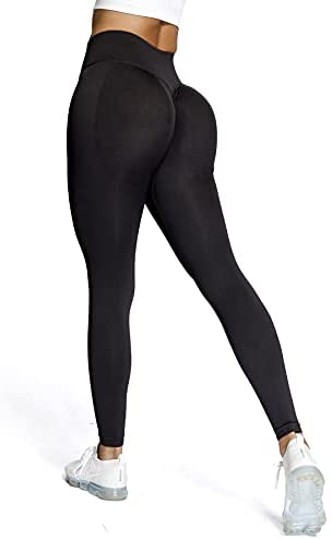Aoxjox Workout Seamless Leggings for Women Butt Lifting High Waisted Gym Yoga Pants 
