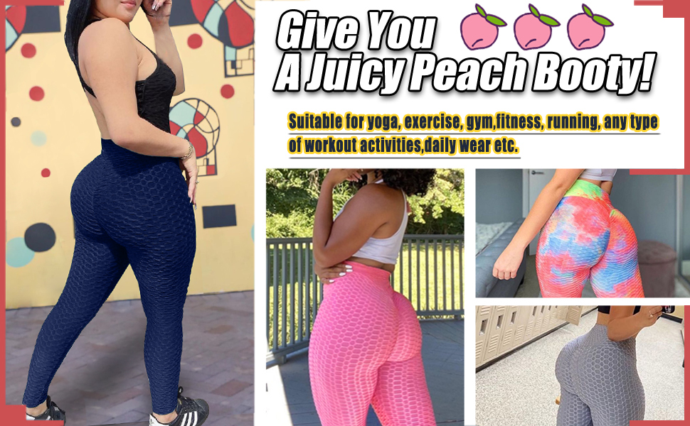 Ruched Butt Lifting Stretchy Leggings
