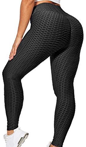 Ladies Honeycomb Anti-Cellulite Leggings Trouser Comfortable Women Yoga Pants 