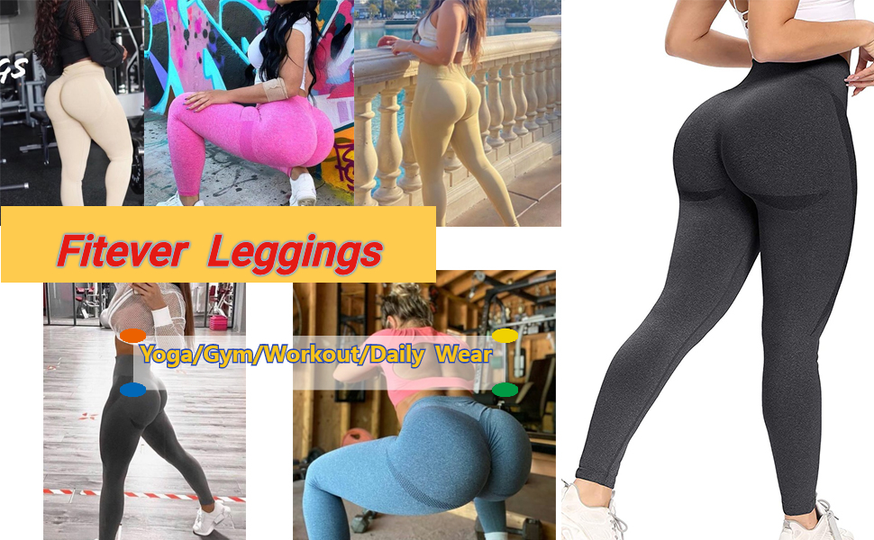 Women's High Waist Yoga Pants Tummy Control Booty Leggings Workout Running Butt Lifter Tights Yoga