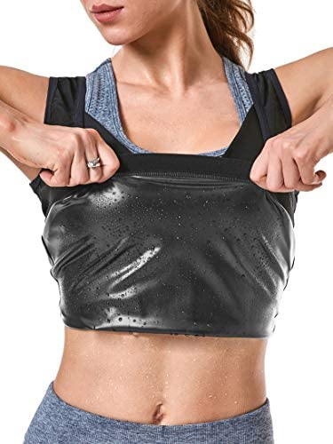 NHEIMA Saunaanzüge für Damen Corsage Korsett Training Bauchweggürtel Taillenkorsett abnehmen Shirt Taillenformer Fitness Taillenmieder für Gewicht Loss 