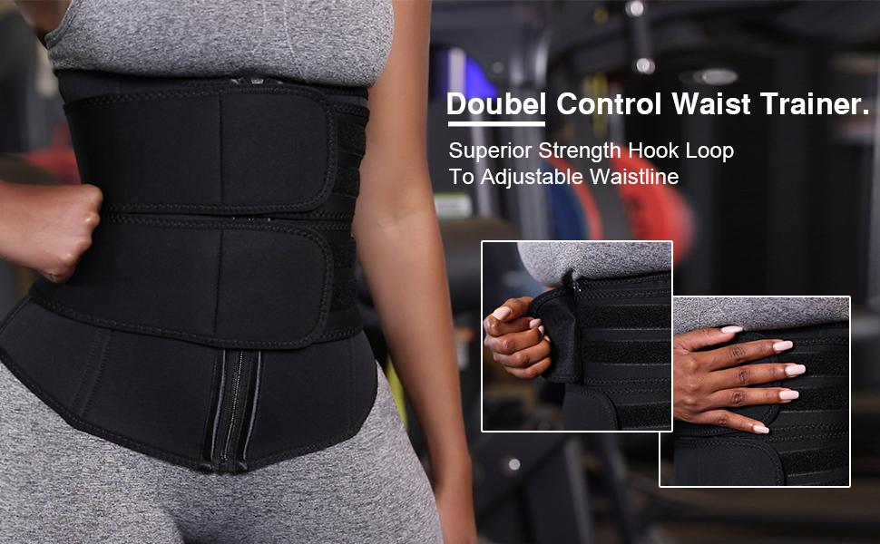 double control waist trainer