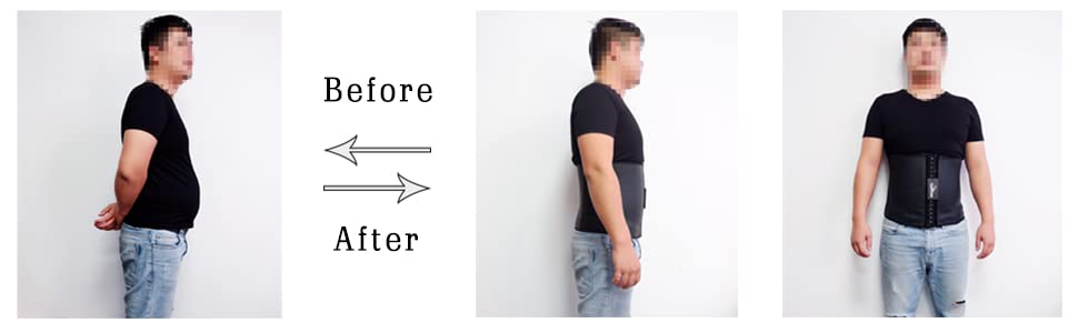 latex waist trainer for men