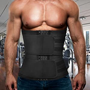 waist trainer with two belts