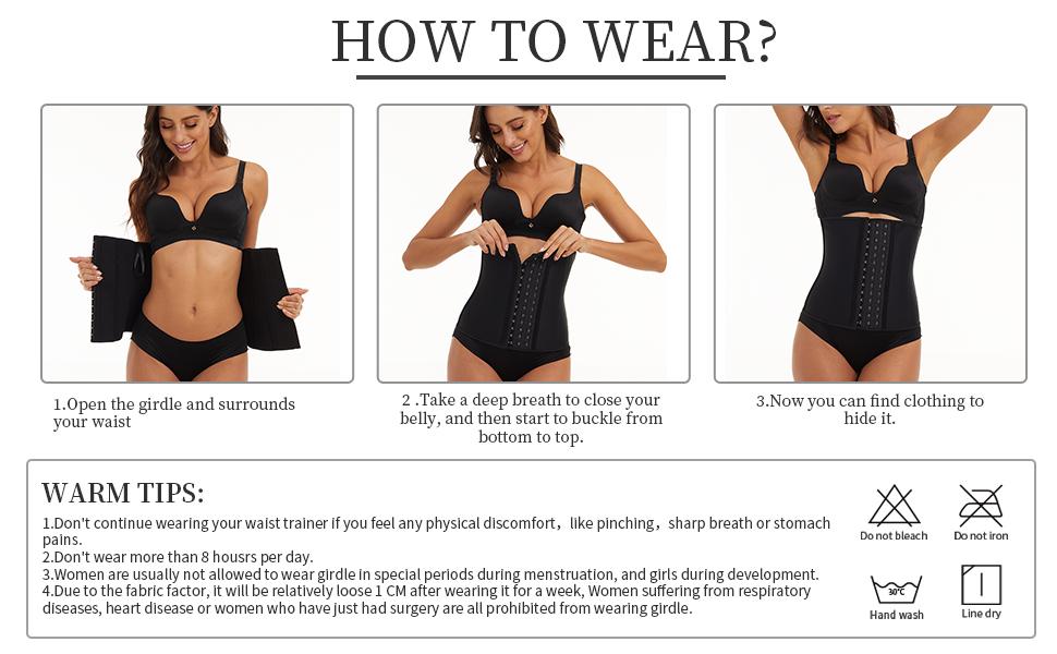 How to wear waist trainer?