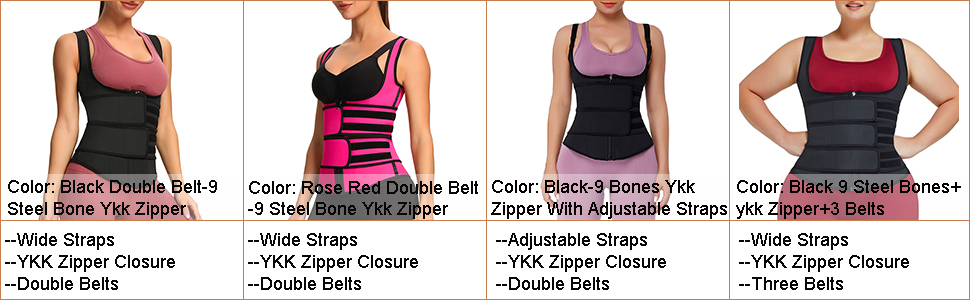 women double belt wasit cincher for weight loss shapewear