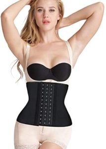 Waist Trainer : Atbuty Short Torso Waist Trainers Cincher Corset Underbust Body Shaper Latex