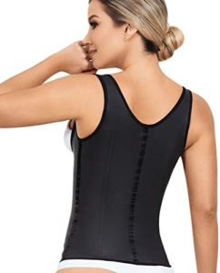 Waist Trainer Corset for Weight Loss : LadySlim by NuvoFit Fajas Colombiana Full Latex Chaleco