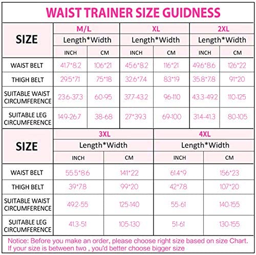 Waist Trainer : 4 In 1 Arm and Thigh Waist Trainer for Women,Butt ...