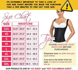 Waist Trainer Corset for Weight Loss : LadySlim by NuvoFit Fajas Colombiana Full Latex Chaleco