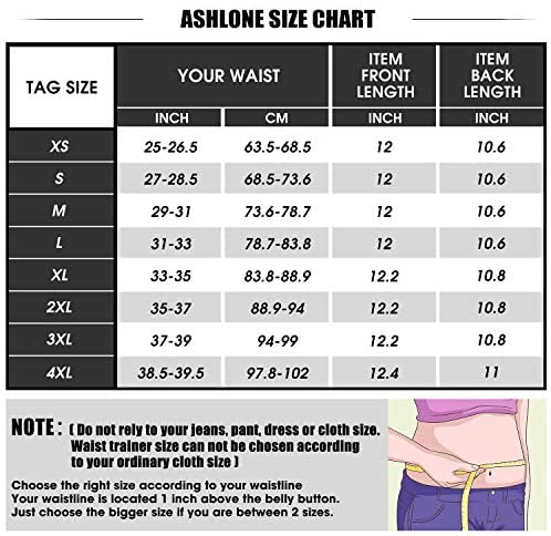 waist trainer corset : ASHLONE Women Waist Trainer Latex Corset Sweat ...