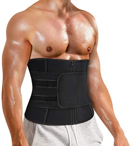 IFKODEI Men Waist Trainer Trimmer Slimming Body Shaper Tummy Control Shapewear Workout Hot Sweat Belt 