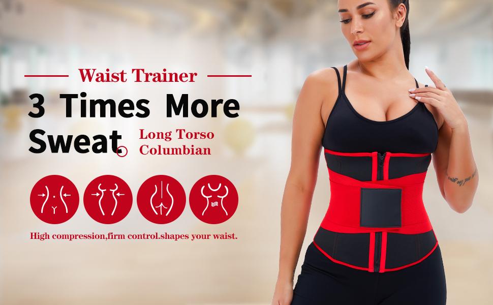 Waist Trainer Belt for Women & Man - Waist Cincher Trimmer Weight Loss Ab Belt -