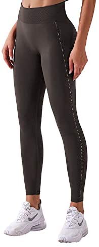 Aoxjox Womens High Waist Workout Gym Compression Breeze Lightweight Seamless Tights Leggings Yoga Pants