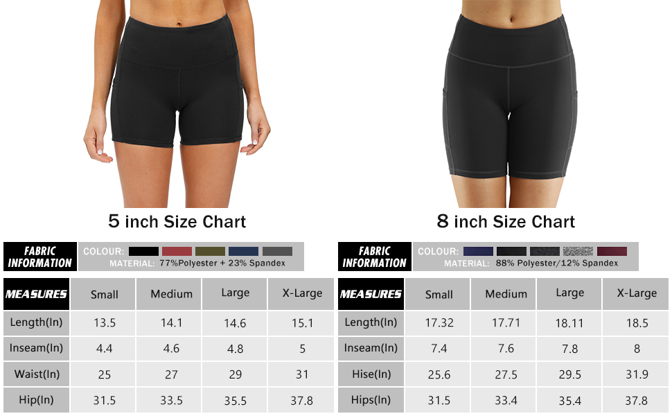 Women high waist yoga shorts