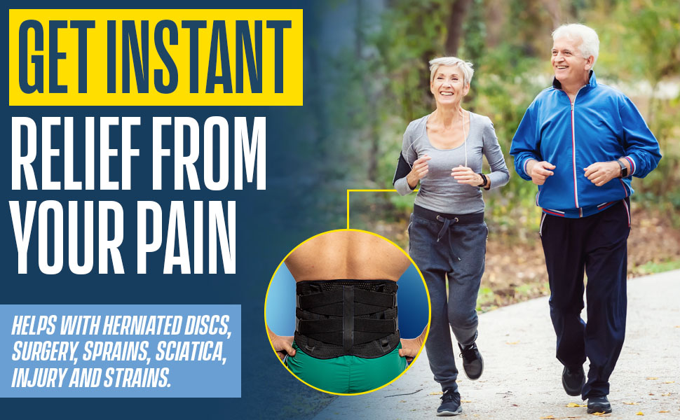 get instant relief from your pain, including pain caused by herniated discs, surgery, sciatica, etc.