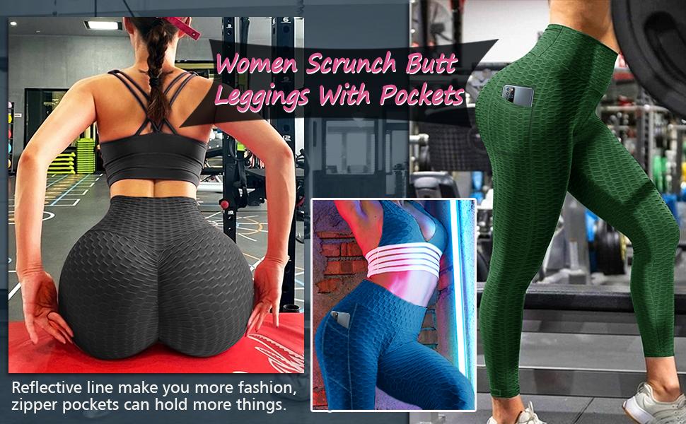 tik tok butt lifting workout sexy leggings for women high waisted yoga pants tummy control