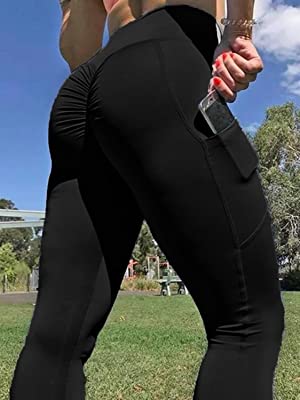 booty ruched leggings with pockets