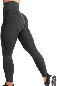 WEANT Black Leggings Women, Tie Dye Seamless Leggings For Women High Waist Yoga Pants Scrunch Butt Lifting Elastic Tights White Small