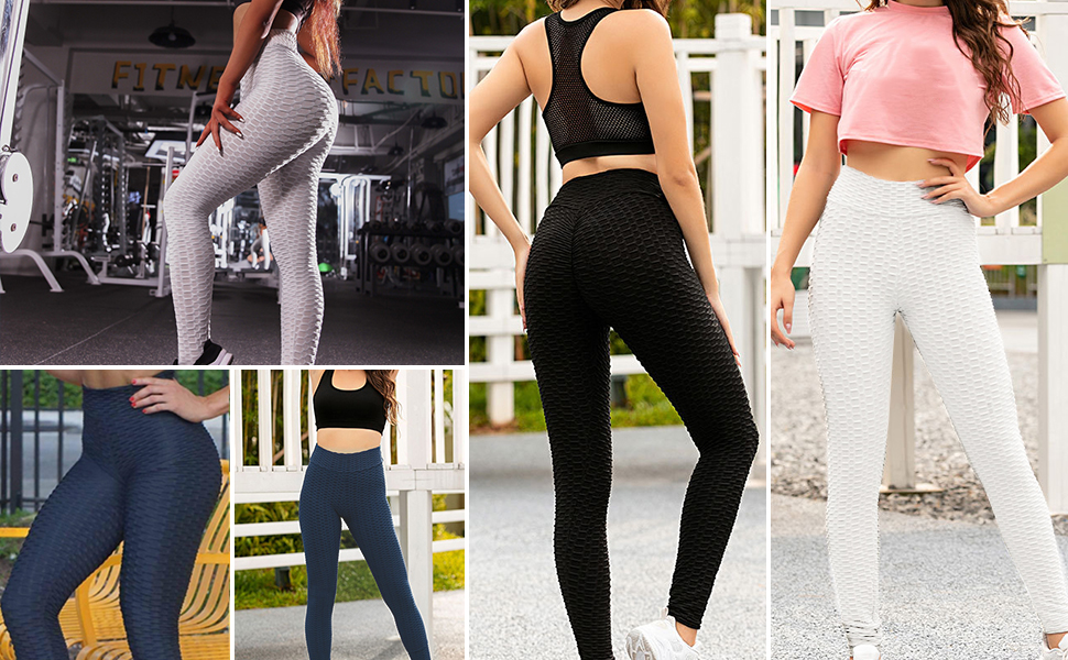 Butt Lifting Cellulite Workout Leggings Anti Cellulite Sexy Leggings for Women High Waist Yoga Pant
