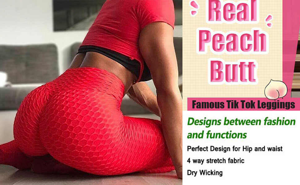 RICH BRIA Butt Lifting High Waisted Leggings for Women Honeycomb Ruched Tiktok Yoga Pants Workout Tummy Control Booty Tights 