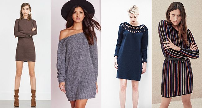 Comment porter une robe pull trop grande ?