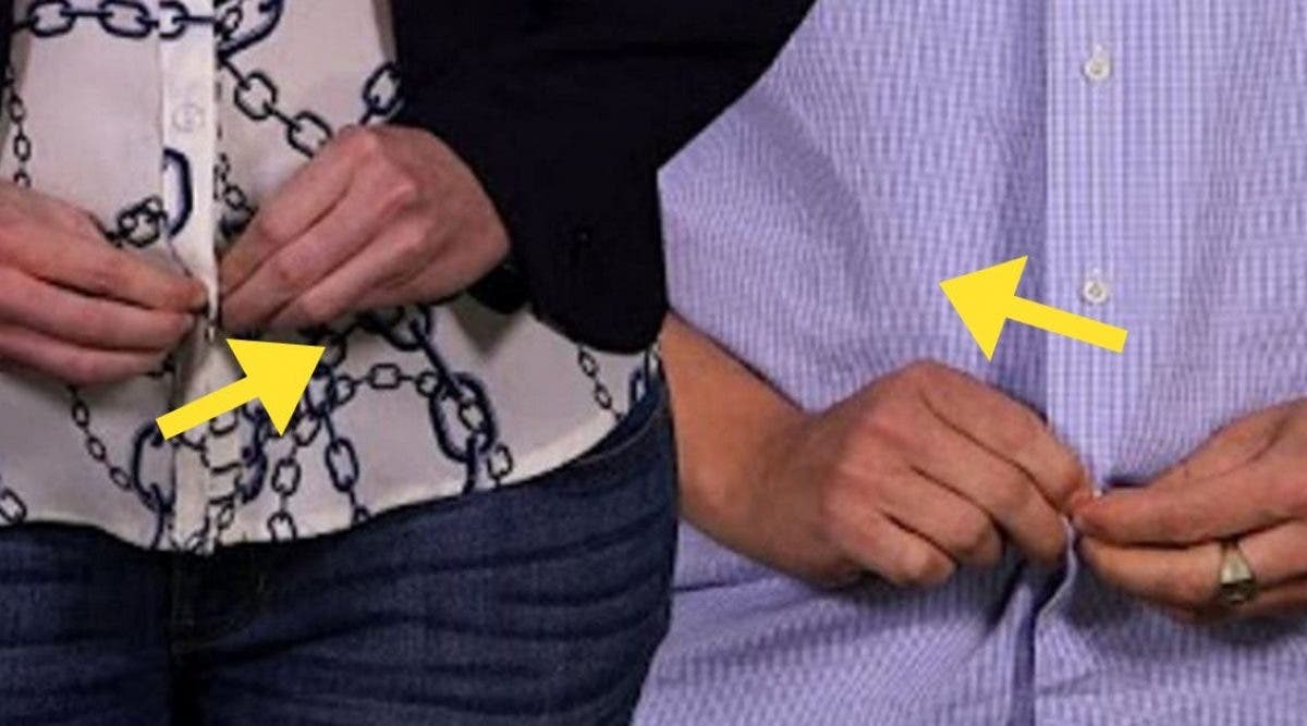 Pourquoi le boutonnage des chemises hommes et femmes est inversé ?