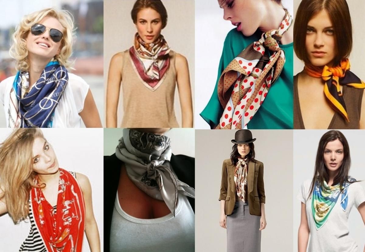 Как одевать шарф