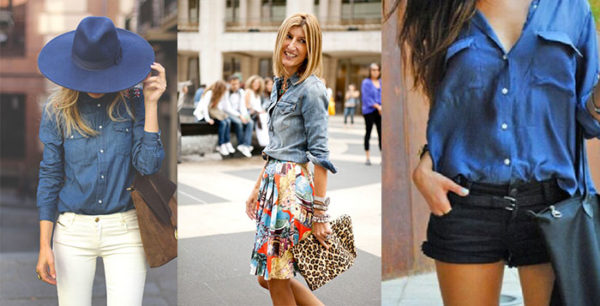 Chemise En Jean Femme Bleu Clair