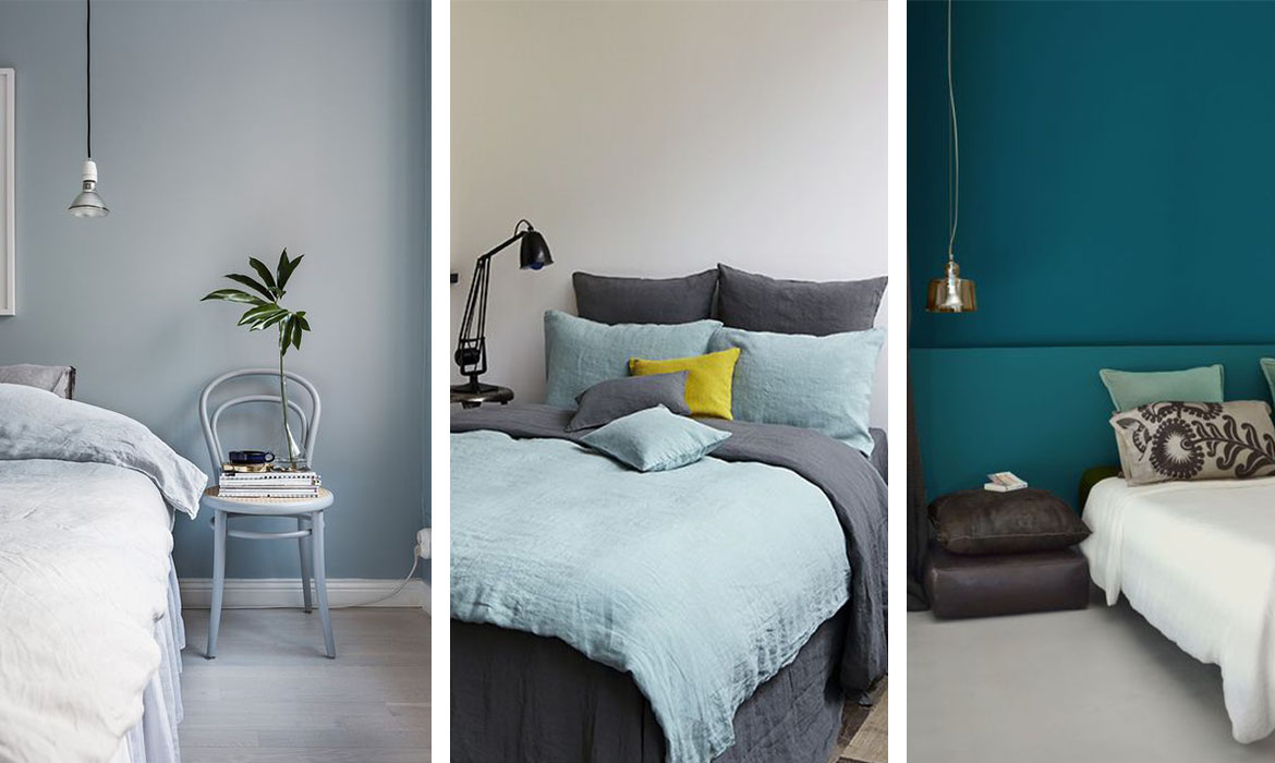 Quelle couleur associer avec du bleu pour une chambre ?