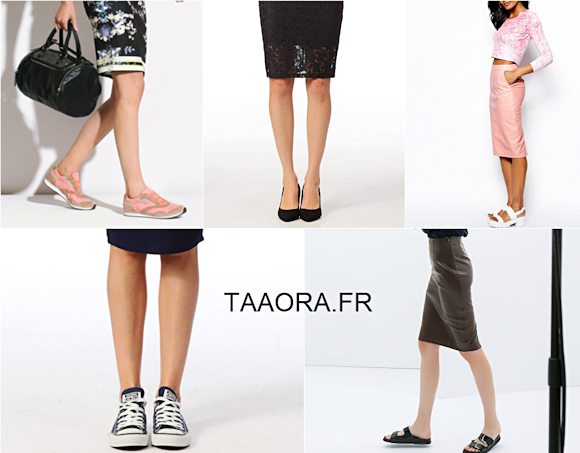 Quelles chaussures porter avec une jupe droite ?