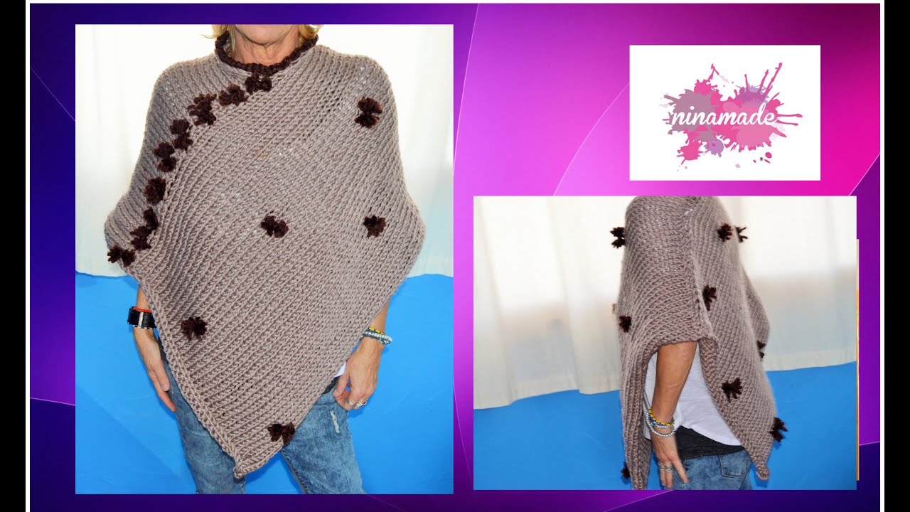 Quel point pour un poncho au tricot ?