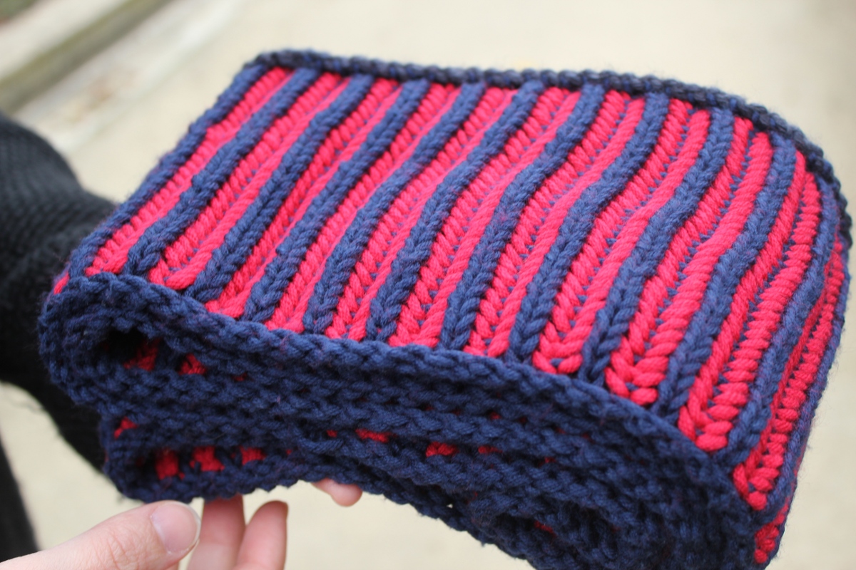 Comment tricoter des pantoufles deux couleurs ?