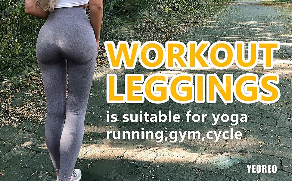 the workout leggings is suitable for yoga running gym cycle