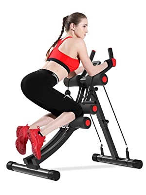 Ab Cruncher Abdominal Trainer Fitness Machine Body Shaper Gym Exercise Equipment 