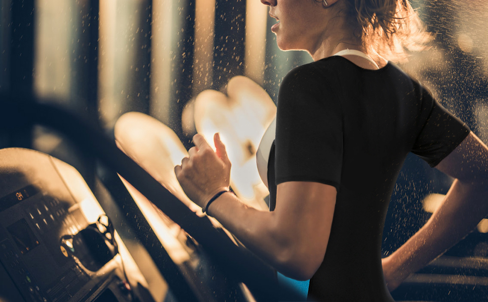 women sweating vest