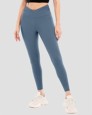 cross waist leggings for women