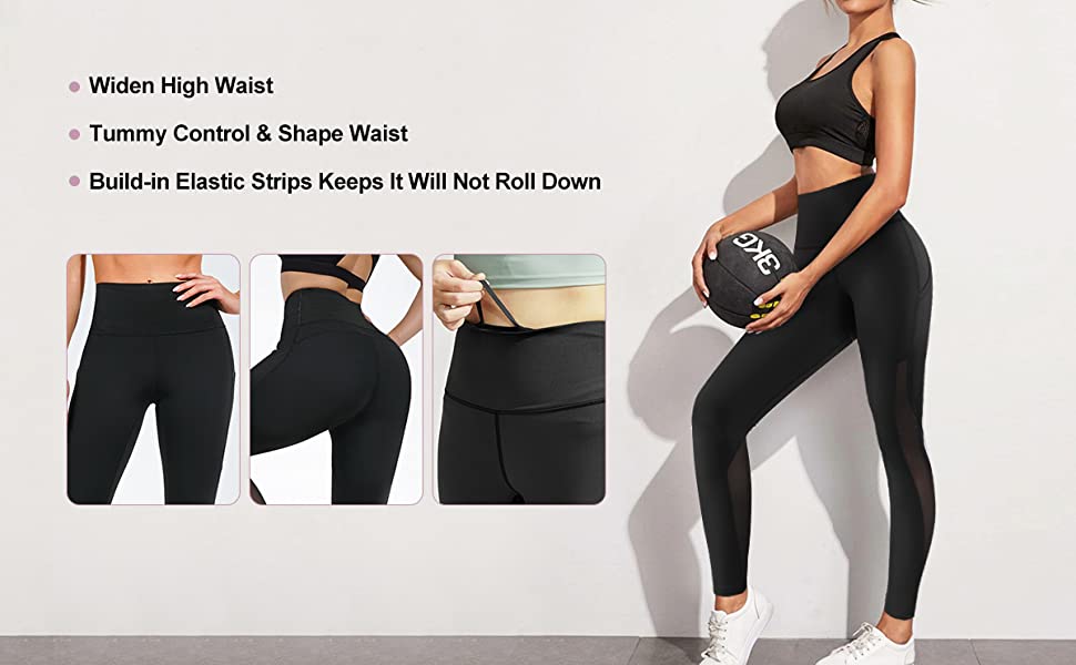 slimming yoga leggings with pockets