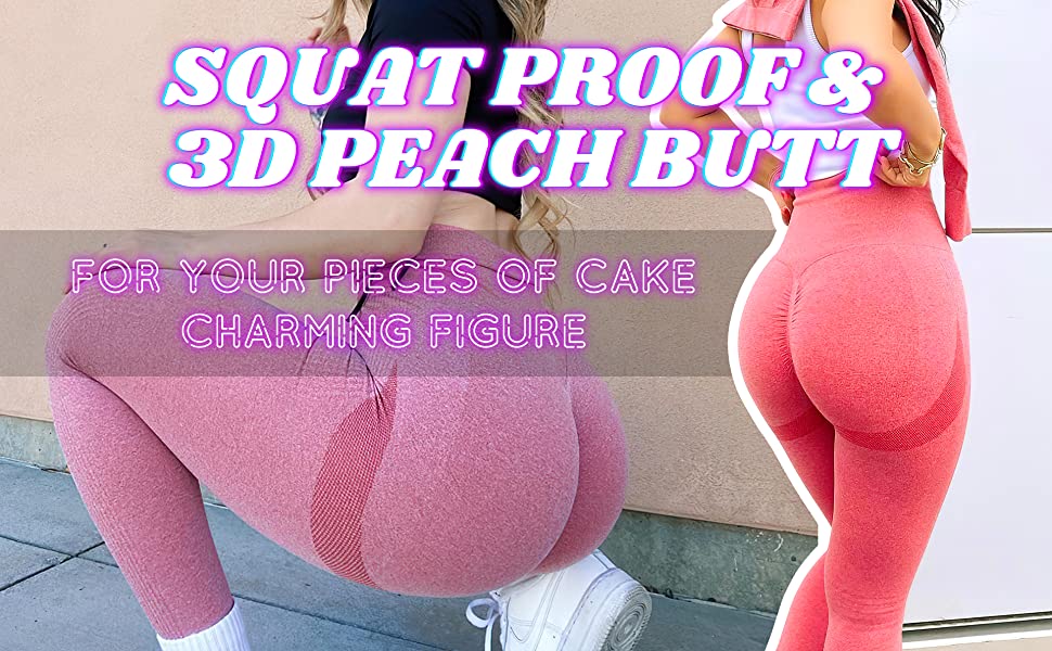 Squat proof 3D Peach Butt