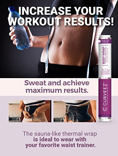 CURVEEZ Contouring Osmotic Plastic Body Wrap Workout & Sweat Enhancer Stomach Wrap 