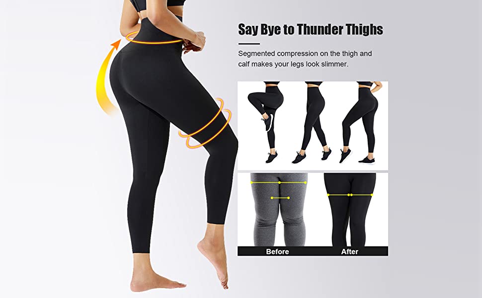 CNORC High Waisted Leggings for Women Seamless Soft Yoga