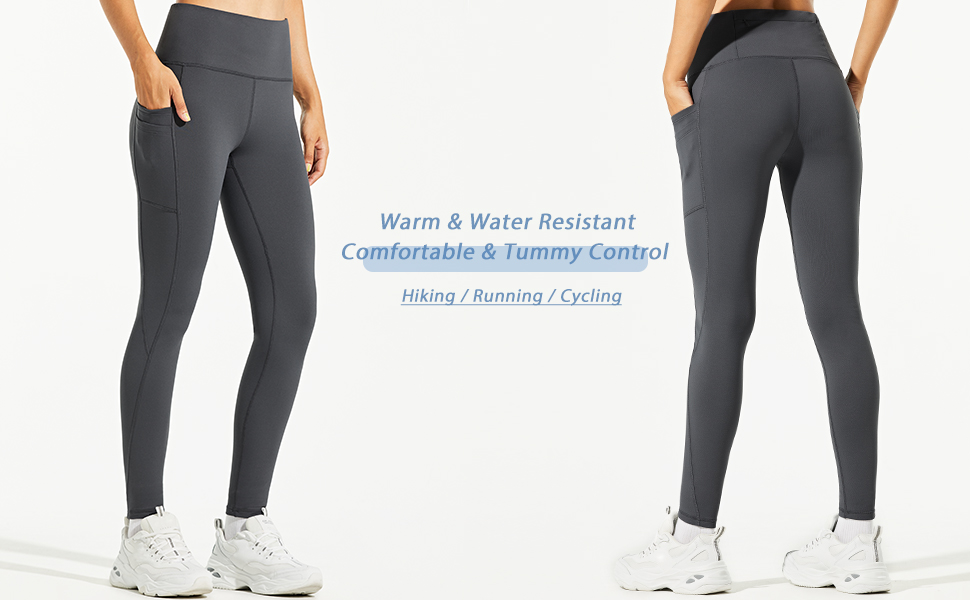 women's fleece lined leggings