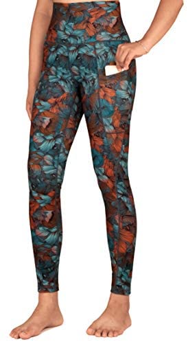 Free Leaper Womens Yoga Pants with Pockets 7//8 Length High Waisted Printed Leggings