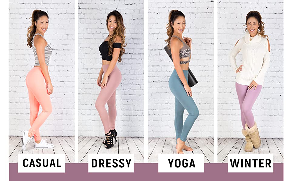 casual, dressy, yoga, winter