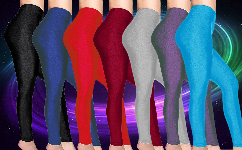 Women's Stretched Shiny Sports Leggings