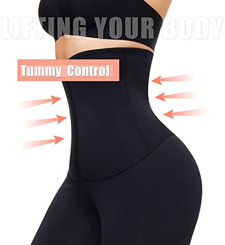 FeelinGirl Tummy Control Leggings for Women High Waist Shapewear Waist Trainer Compression Yoga Pants…
