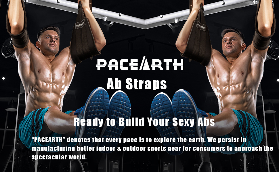 Premium Ab Slings Straps - Rip-Resistant Heavy Duty Pair for Pull Up Bar Hanging Leg Raiser Fitness 