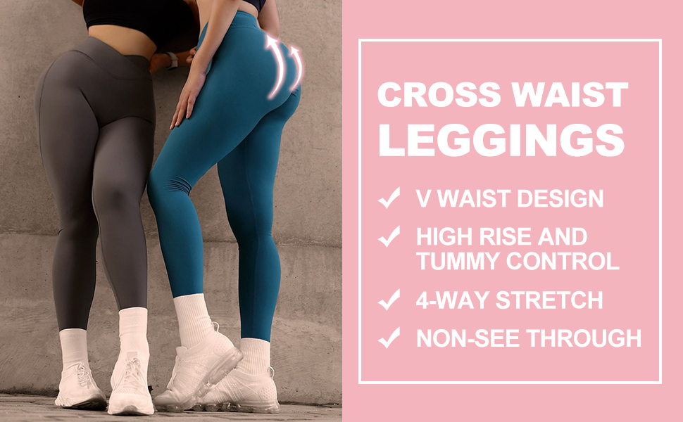 cross waist leggings